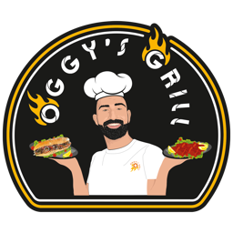 Oggys Grill logo.